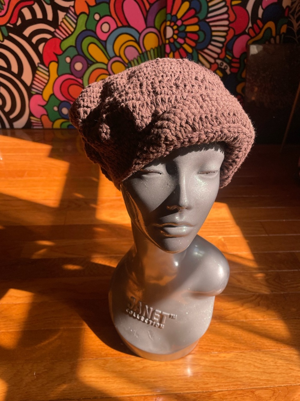 Brown Handmade Crochet Hat